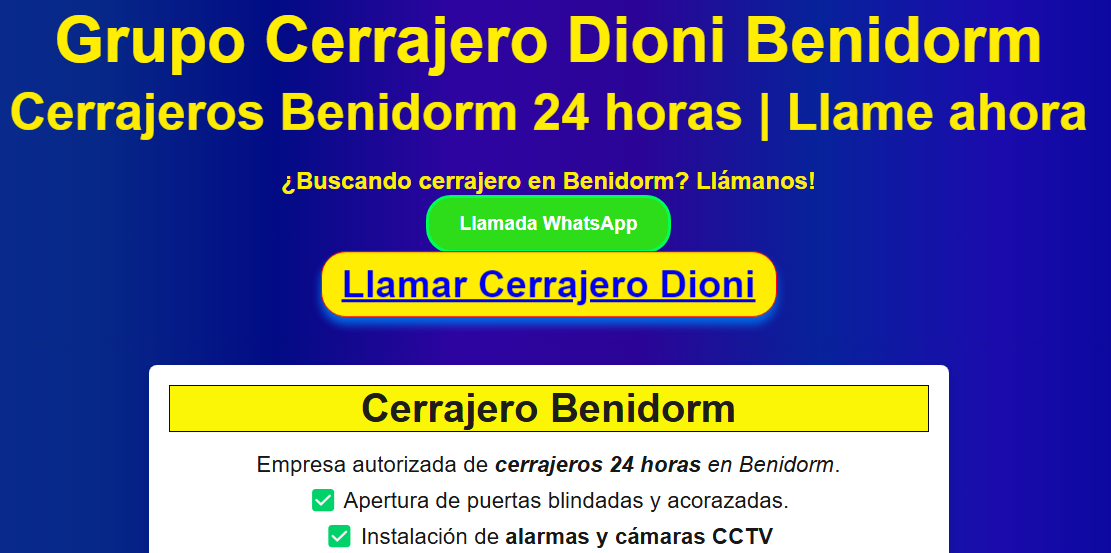 Cliente Cerrajero Dioni